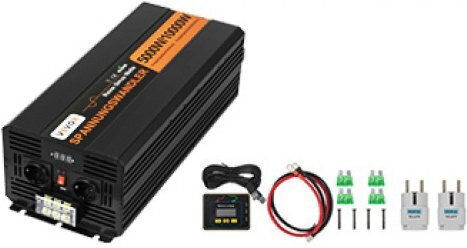 Vevor Inverter für Autos Reine Sinuswelle 5000W zur Umwandlung von 24V DC in 230V AC