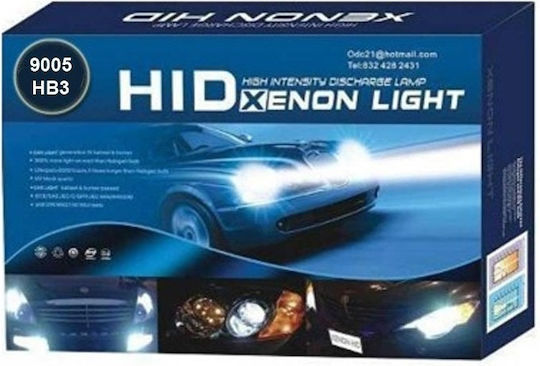 Xenon Set de Iluminare pentru Mașini HB3-9005 35W 12V 6000K Ψυχρό Λευκό