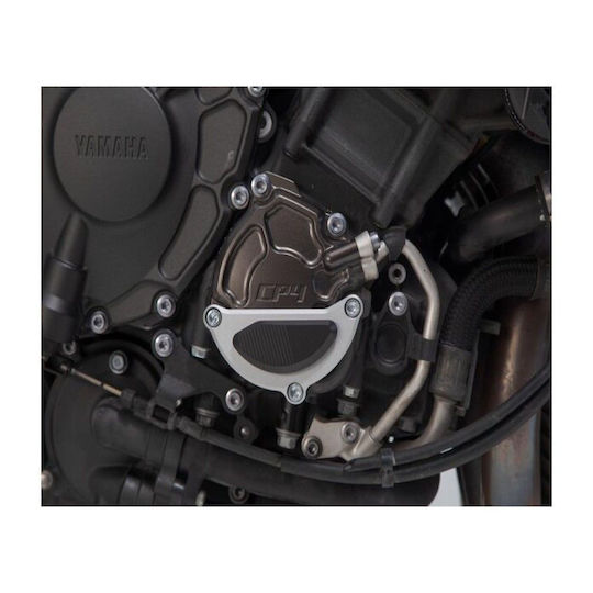SW-Motech Протектор за капак на двигател на мотоциклет Yamaha MT-10 Сребрист