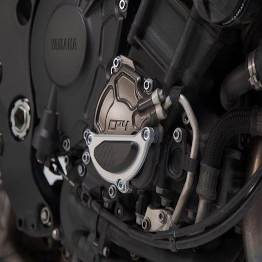SW-Motech Протектор за капак на двигател на мотоциклет Yamaha MT-10 Сребрист