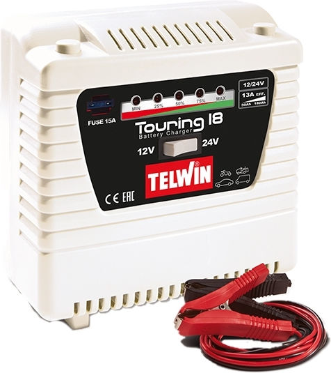 Telwin Touring 18 Batterieladegerät & -Wartungsgerät für Auto 12/24V