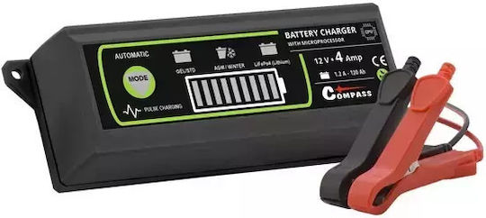Compass 6/12V 4.2A Car and Motorcycle Battery Charger