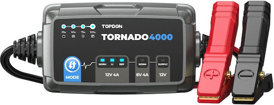 Topdon Tornado4000 Car Battery Charger 6/12V