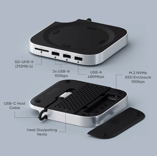 Satechi USB-C Docking Station with Silver