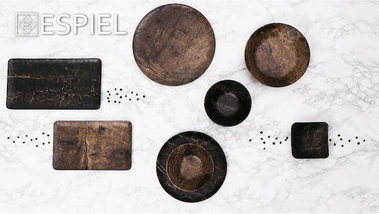 Espiel Pine Πιατέλα Σερβιρίσματος Ορθογώνια Μελαμίνης Καφέ 20.5x8.5εκ.