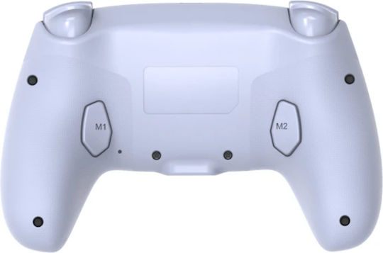 Deep Explorer Ασύρματο Gamepad για PC / PS4 Λευκό