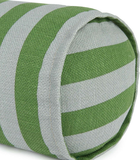Vibes Μαξιλάρι Κυλινδρικό Green Blue Stripes 50x18