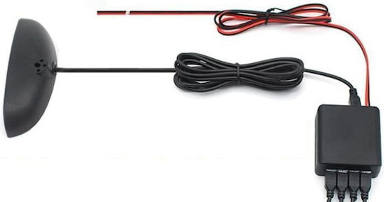 Tomahawk Car Parking System Back with Screen and 4 Sensors 22mm in Black Color