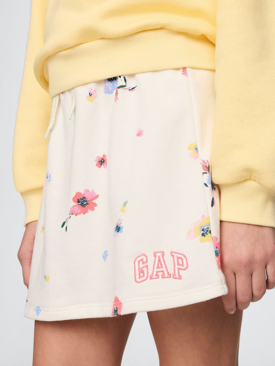 Παιδική Φούστα Floral Λευκή