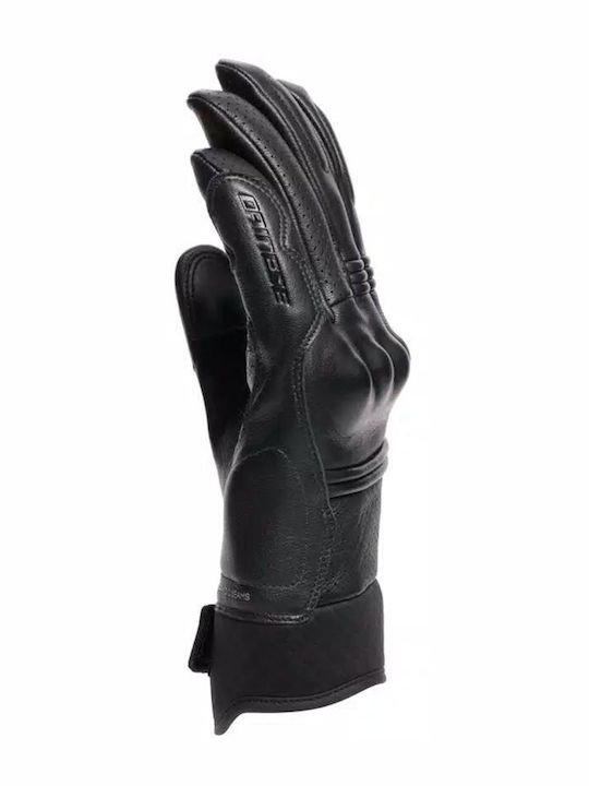 Dainese Folgor Καλοκαιρινά Ανδρικά Γάντια Μηχανής Δερμάτινα Μαύρα