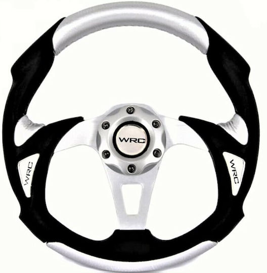 Autoline Volan Auto CL-570 Triactin cu Diametru 32cm Negru/Argintiu