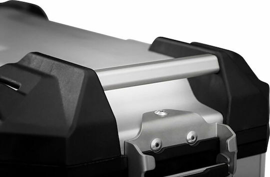 SW-Motech Aluminium Motorcycle Hard Side Case Right Trax ADV 37lt in Silver Colour