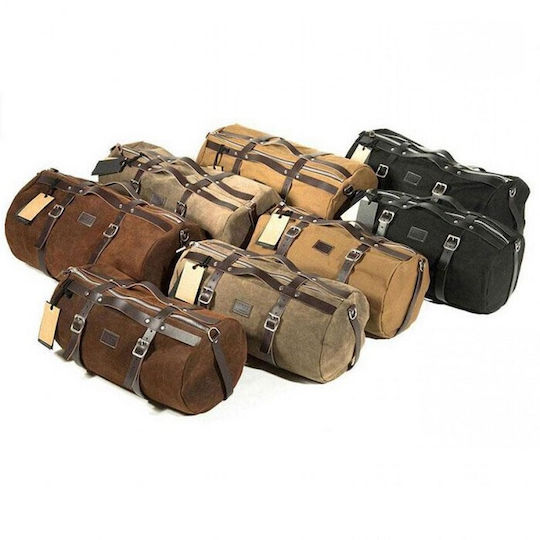 Unit Garage U014 cu detalii maro Coadă sac Geantă moale pentru motocicletă Impermeabil 43lt în culoarea Negru
