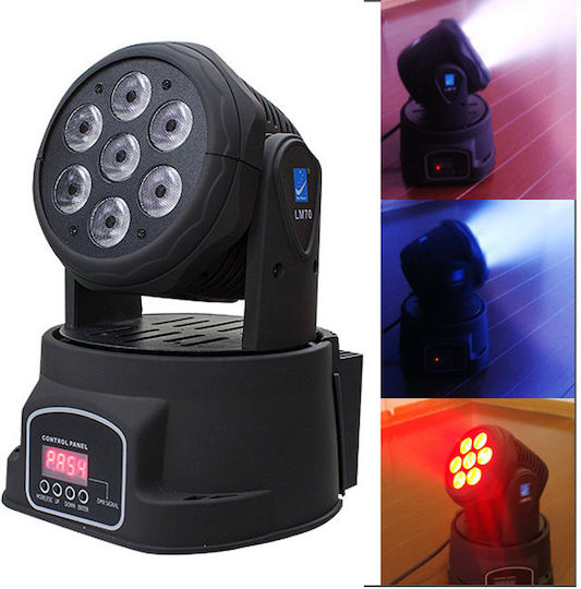 ACP Φωτορυθμικό LED PAR DMX με Ρομποτική Κεφαλή RGBW