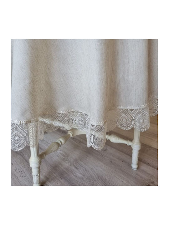 Rotunda cu Dantelă Umberto Light Brown