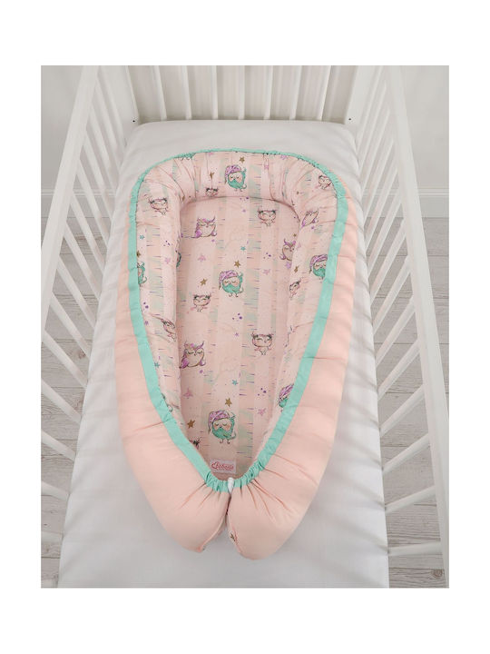 Bobono Baby Nest Pillow Cream Powder Pink