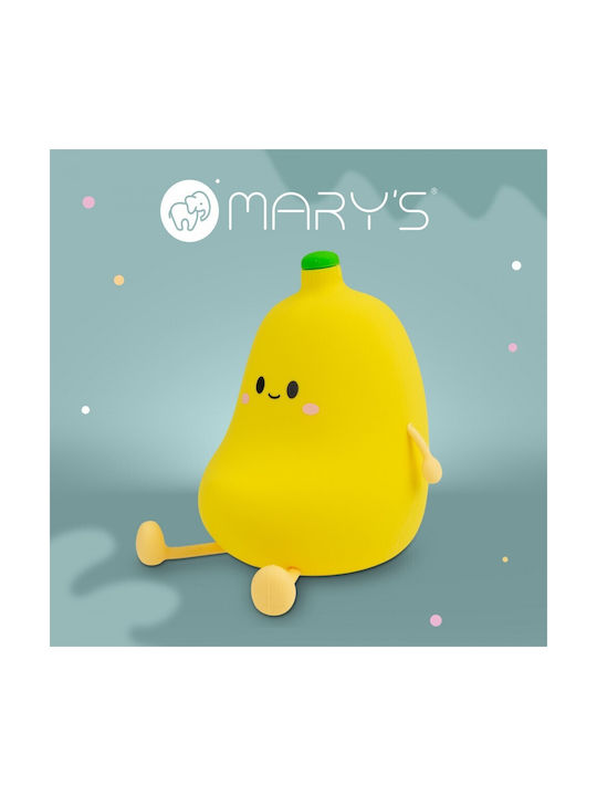 Mary's Led Kids Decorative Lamp Yellow 12.6x11.5x10.2εκ.