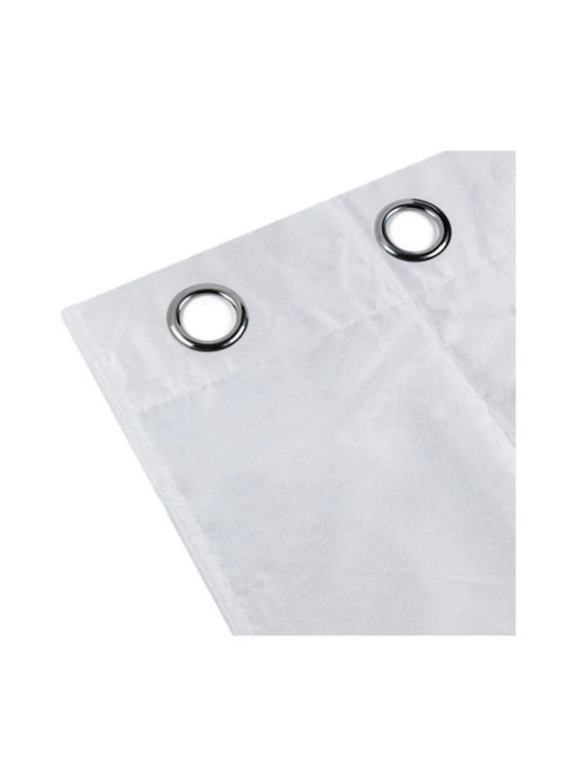 Κουρτίνα Διακοσμητική Κρίκους Faux Silk Off White 140x260cm