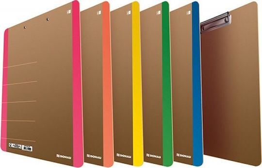 Donau Clipboard with Clamp Conference for Paper A4 Yellow 1pcs