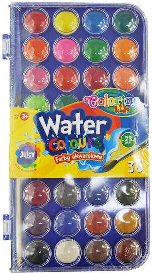 Colorino Set Acuarele Multicolore cu Pincel 36buc
