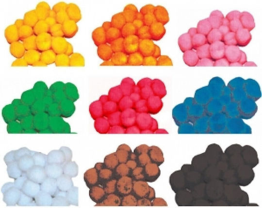 Next Pom Pom Artizanat cu Diametru 30mm Set 100buc
