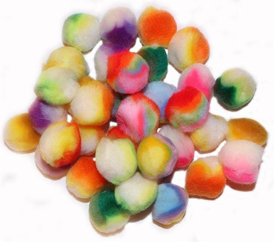 Rayher Rainbow Craft Pom Pom Set of 35pcs 44