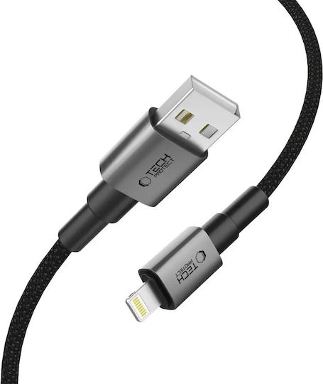 Tech-Protect Ultraboost Dna USB-A to Lightning Cable 12W Γκρι 0.25m