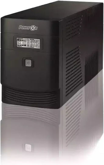 Power On VLD-2000 UPS Line-Interactive 2000VA with 4 Schuko Power Plugs
