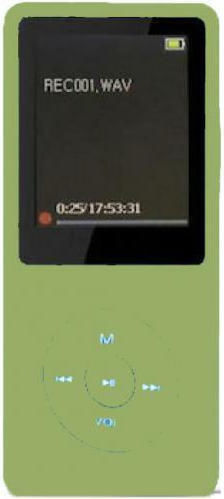 Naxius MP-10 MP4 Player (64GB) with TFT Screen 1.8" Green Green