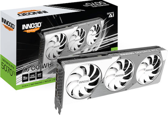 Inno 3D GeForce RTX 5070 Ti 16GB GDDR7 X3 OC WHITE Видеокарта