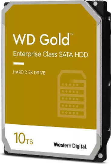 Western Digital Gold Enterprise Class 10TB HDD Σκληρός Δίσκος 3.5" SATA III 7200rpm με 512MB Cache για Server WD103KRYZ