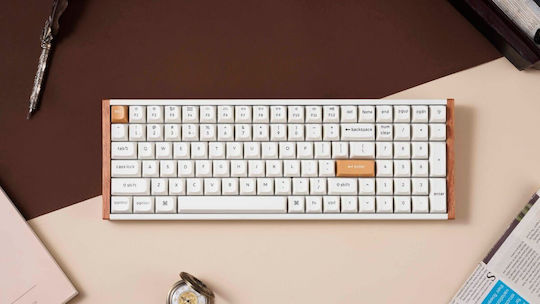Keychron K4 HE Fără fir Efect Hall Gaming Tastatură 96% cu Magnetic comutatoare și iluminare RGB (Engleză US) Alb