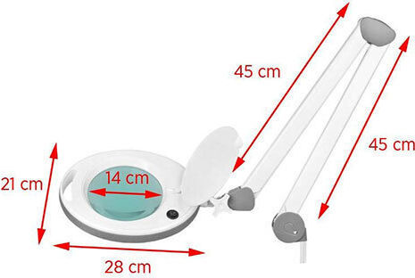 Rolling Magnifying Glass Led 5d Smd Elegante 6014 60 Led
