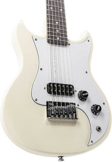Vox Mini Ηλεκτρική Κιθάρα Double Cut με H Διάταξη Μαγνητών White με Θήκη