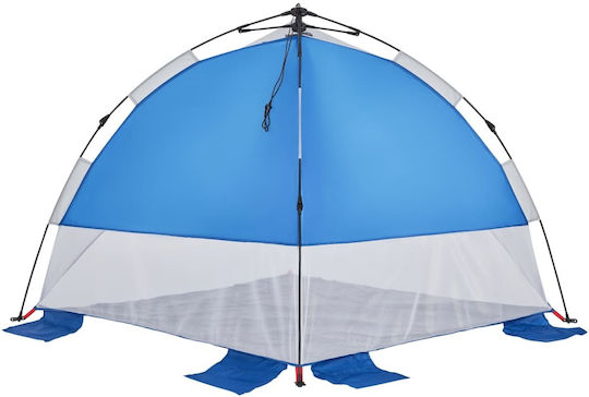 vidaXL Strandszene für 3 Personen Blau