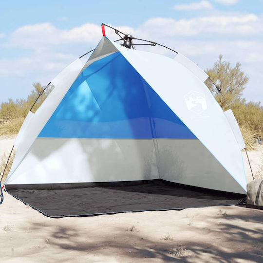 vidaXL Strandszene für 3 Personen Blau