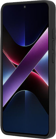Techsuit Glinth Umschlag Rückseite Silikon Schwarz (Poco X7 Pro)