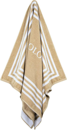 Greenwich Polo Club Beach Towel Cotton Black 170x90cm.