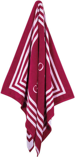 Greenwich Polo Club Beach Towel Cotton Red 170x90cm.