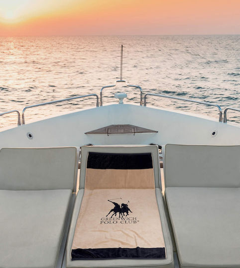Greenwich Polo Club Strandtuch Baumwolle Beige 170x90cm.
