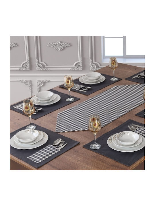 Tropik Home Ράνερ Σετ 7τμχ Black 40x170εκ.