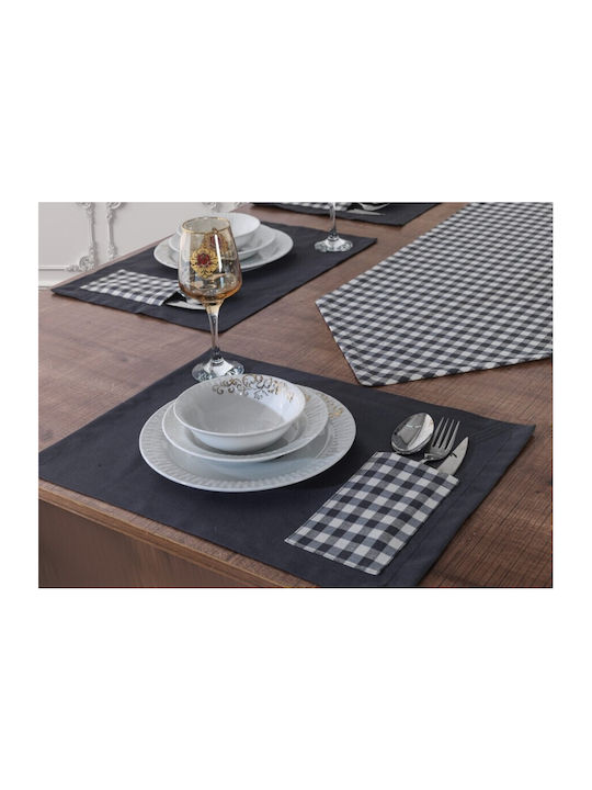 Tropik Home Ράνερ Σετ 7τμχ Black 40x170εκ.