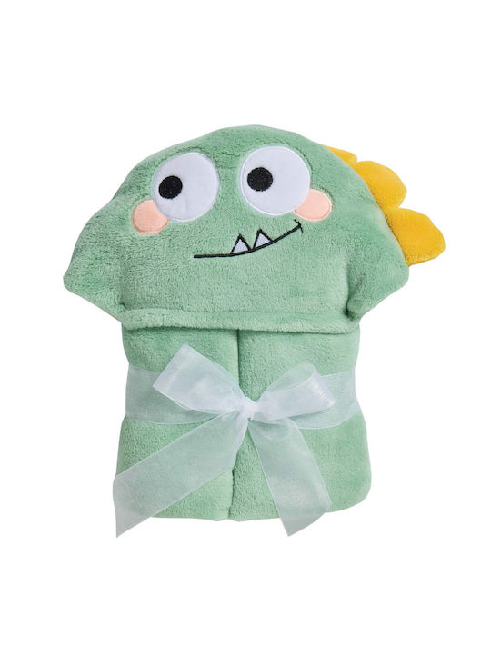 Das Home Baby Kapuzen-Poncho mit Kapuzen 4943 Grüne 70x90cm
