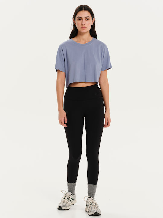 Γυναικείο Crop T-shirt Μονόχρωμο