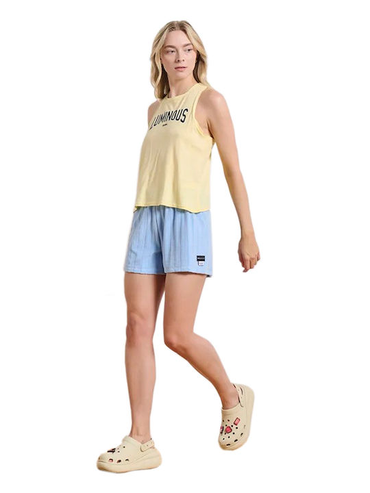 Women's Athletic Blouse Sleeveless Yellow