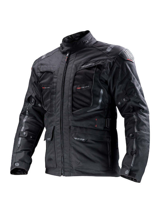 Nordcode Dakar Evo II Oversize Bărbătesc Geacă de motocicletă 4 Sezoane Waterproof Negru