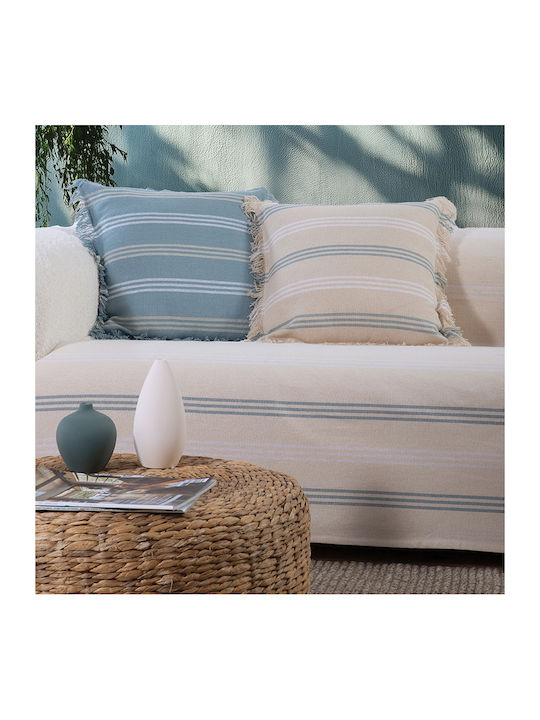 Nef-Nef Homeware Spirit Ριχτάρι Πολυθρόνας 180x180εκ. Blue