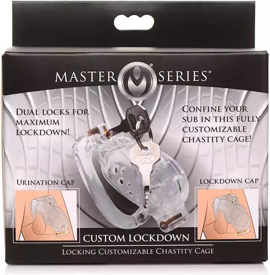 Double Lock Closed Adjustable Chastity Cage Xr Brands