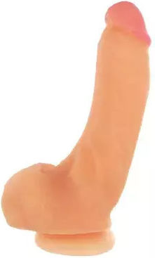 XR Dildo realist cu Testicule și Ventuză 23cm