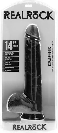 Shots Ρεαλιστικό Dildo με Όρχεις και Βεντούζα 35.5cm